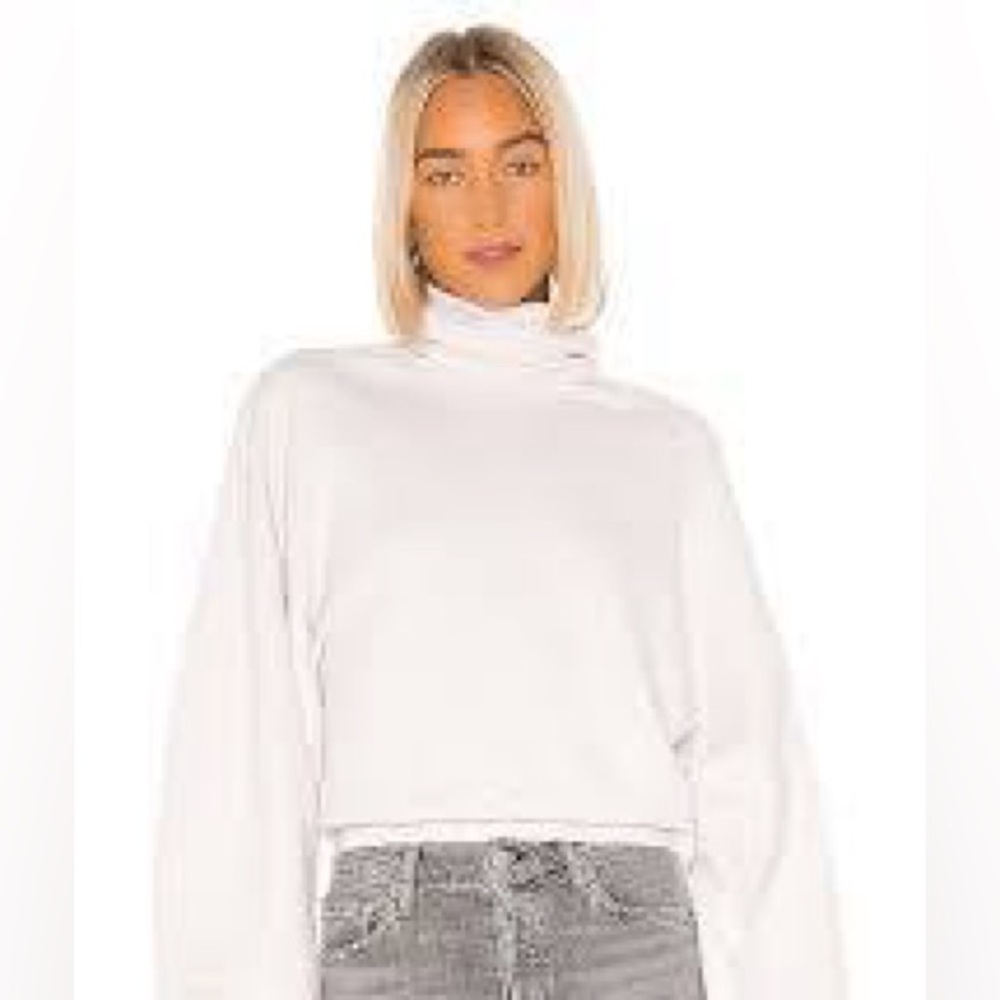 AGOLDE Balloon Sleeve Turtleneck Sweatshirt